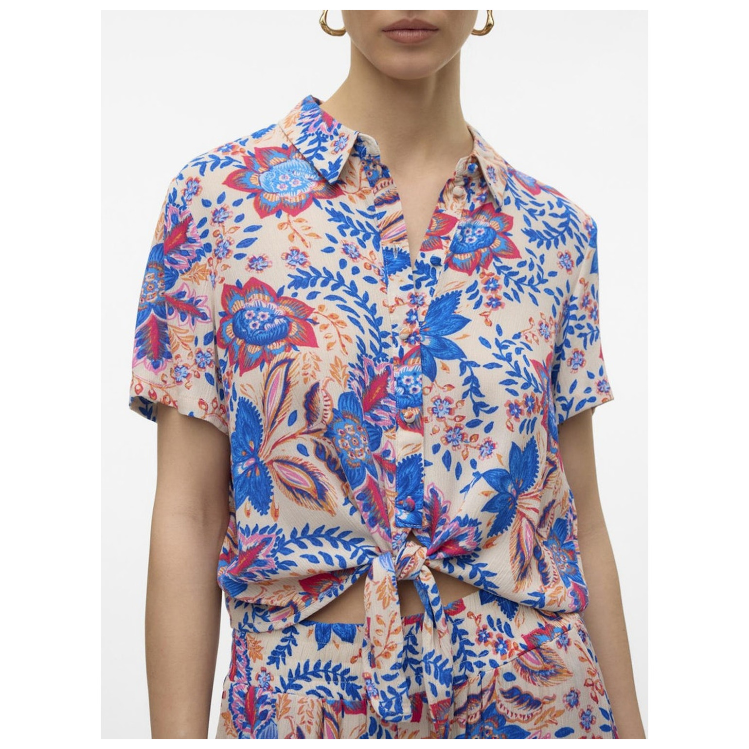 Vero Moda VMMENNY TIE SS SHIRT WVN GA