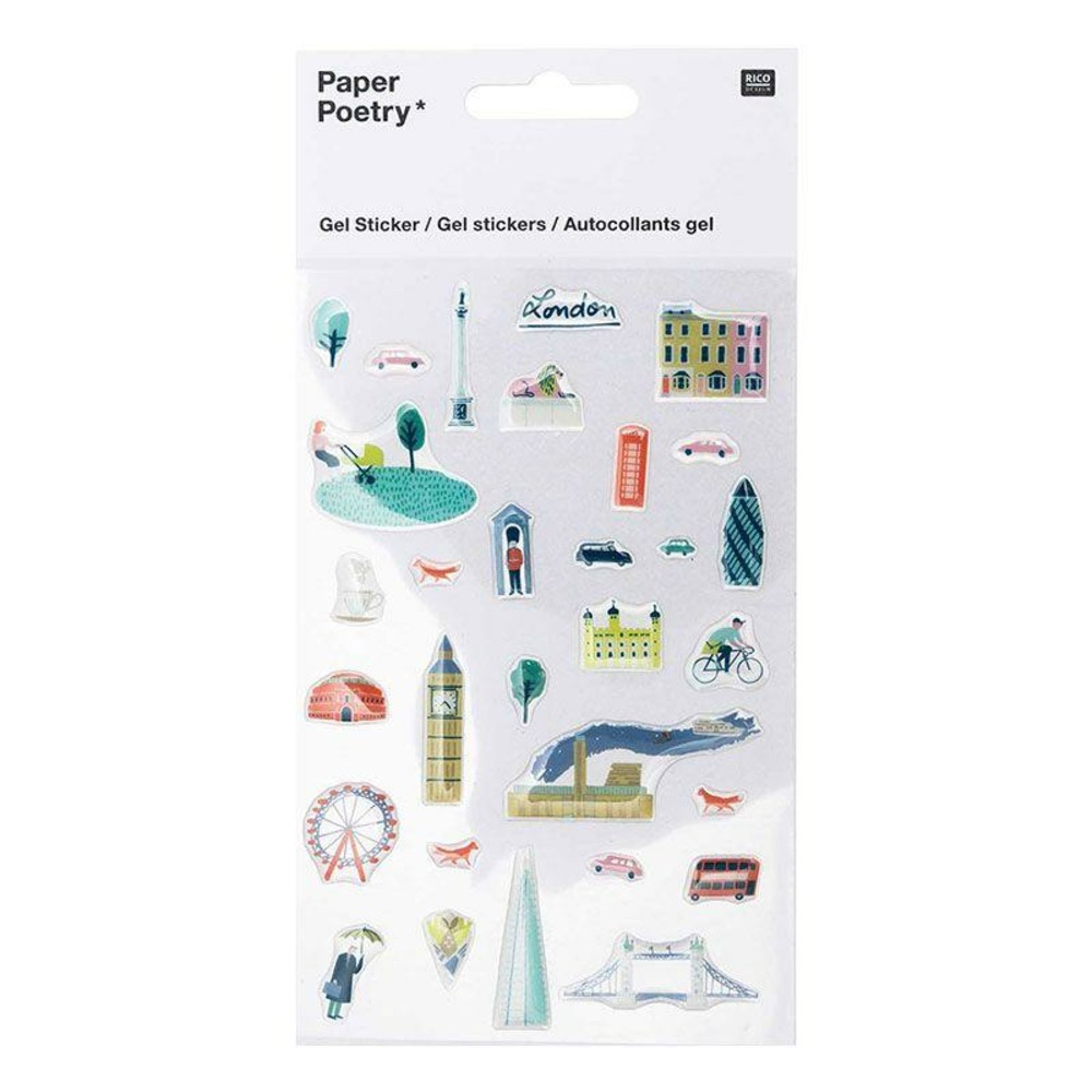 Stickers en gel transparent cities - londres
