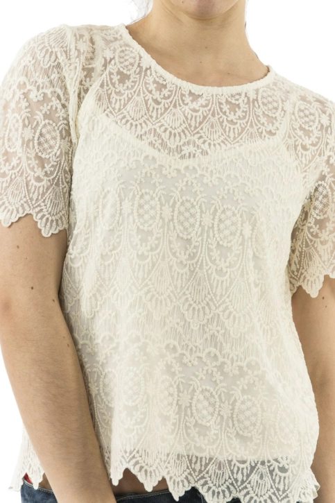 tee shirt Veromoda 10217858 grita blanc