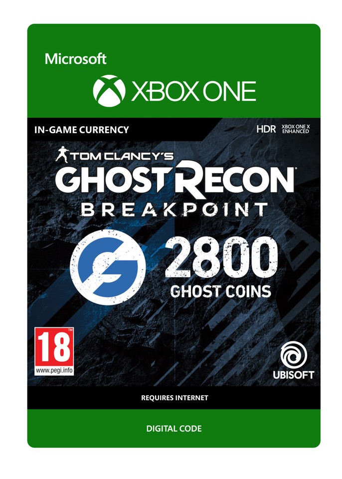 Ghost Recon Breakpoint: 2400 (+400 bonus) Ghost Coins- Xbox One