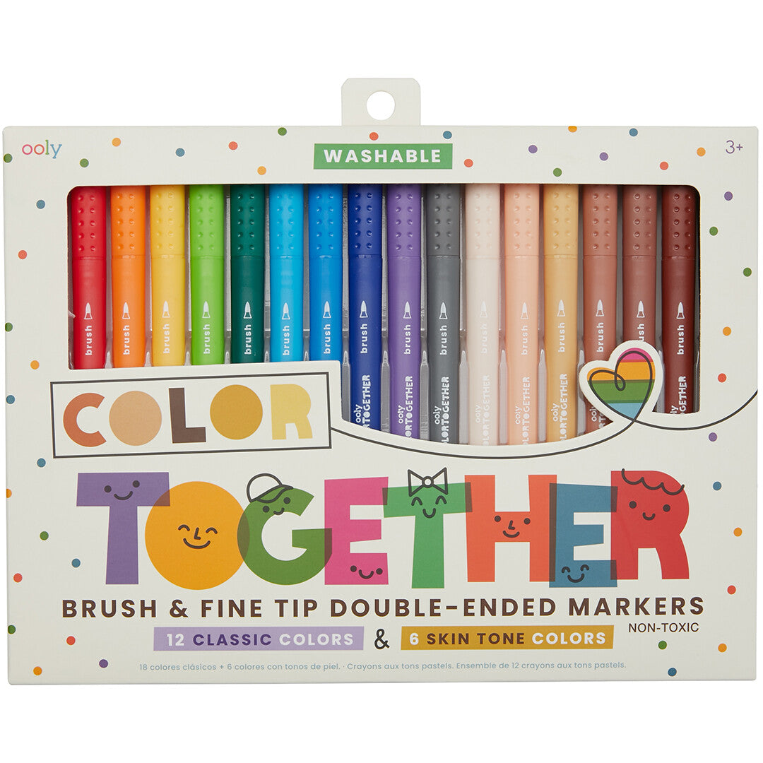 Ooly dubbelzijdige viltstiften color together - 18st