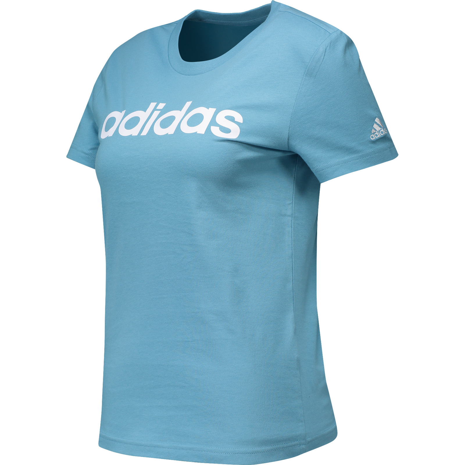 Adidas Lin T-Shirt Damen M, hellblau