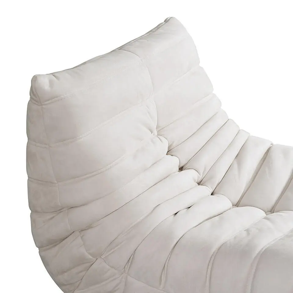 HOME DELUXE Relax fauteuil met kruk CHILL - Beige