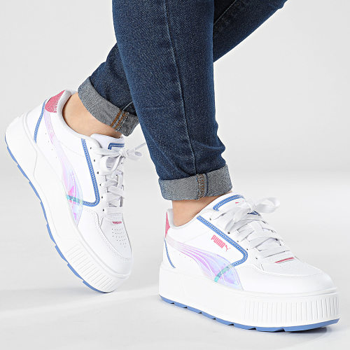 Baskets Femme Karmen Rebelle Deep Dive 395453 Puma White Fast Pink Blue
