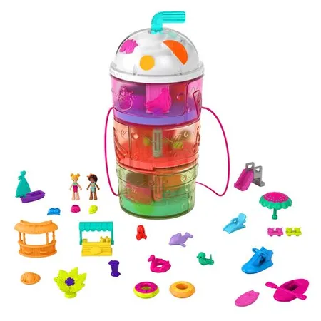Polly Pocket Ausklappspaß-Schatullen Sortiment, 1 Packung, 3-fach sortiert