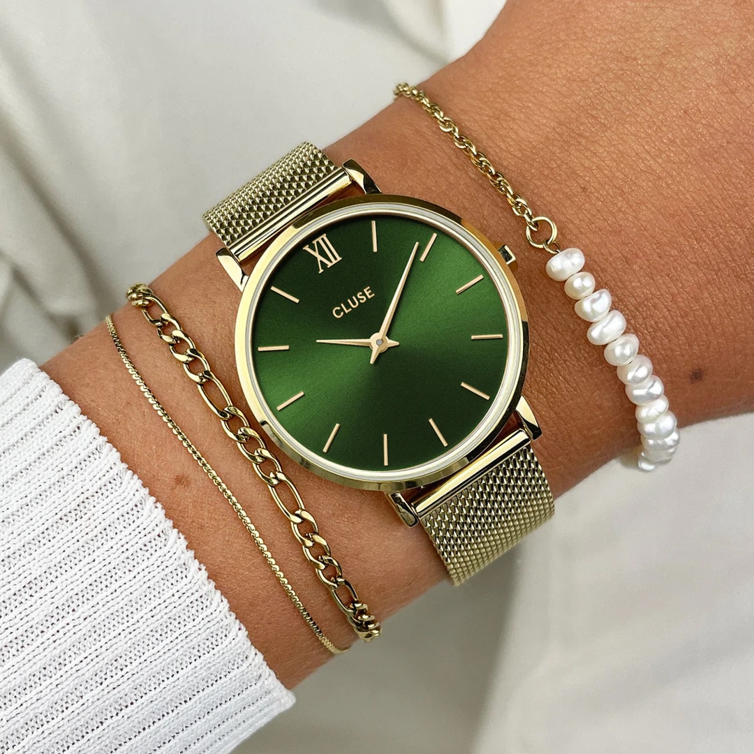 Cluse Minuit Gold / Green