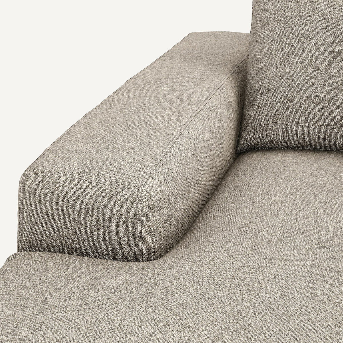 AM.PM<br>Sofá de canto, viscose/linho texturizado, Skander
