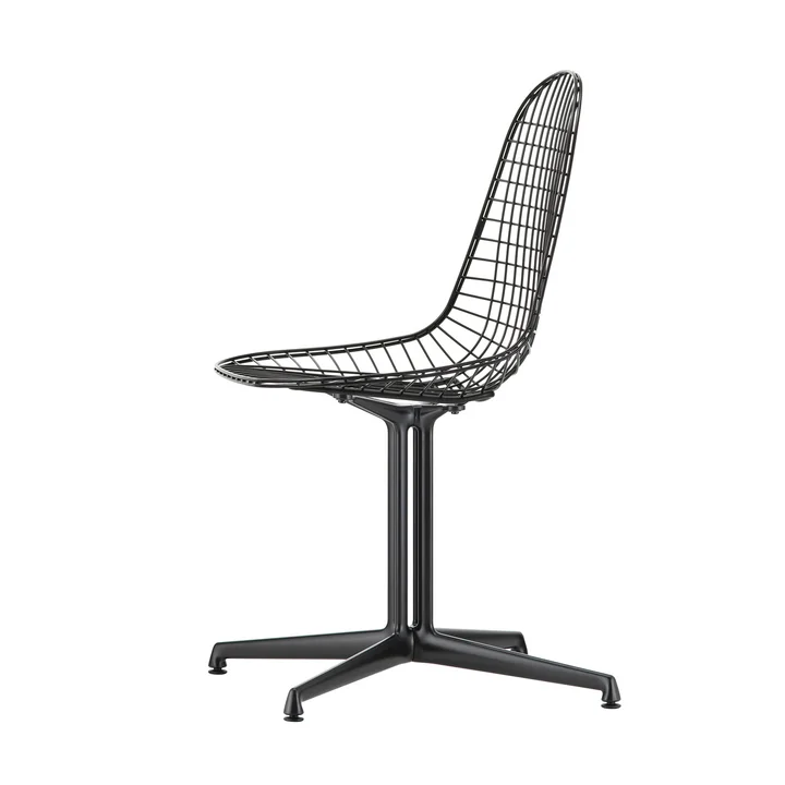 Vitra - Wire Chair DKL, weiss, Filzgleiter (basic dark)