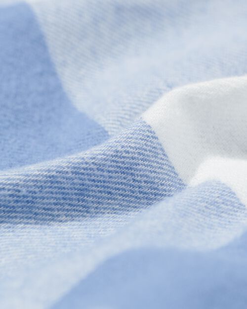 peignoir femme flanelle bleu moyen