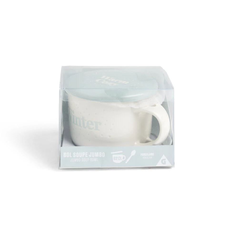 Bol jumbo 62cl avec cuillère et couvercle winter