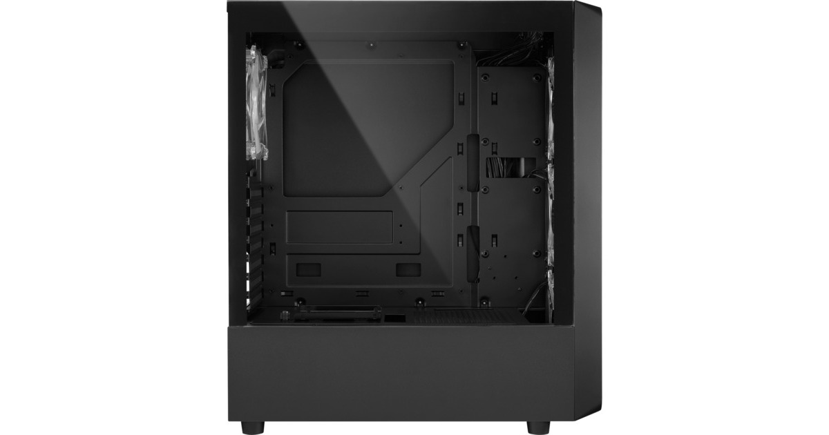 SharkoonTK4 RGB midi tower behuizing  (Zwart | 4x USB-A | RGB | Tempered Glass)