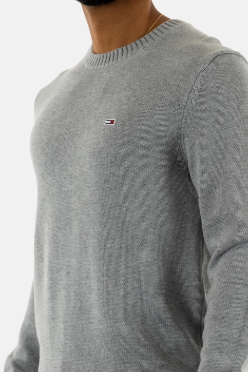 Pull leger tommy jeans slim essntls p6n grey htr