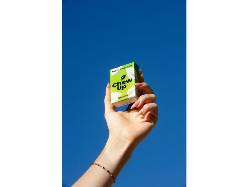 Chew Up Kaugummi Matcha & Mint 20 g Zuckerfreier Energiekaugummi mit Koffein aus «Die Höhle der Löwen»