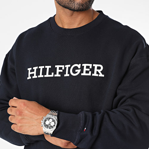 Sweat Crewneck Monotype Embroidery 2726 Bleu Marine