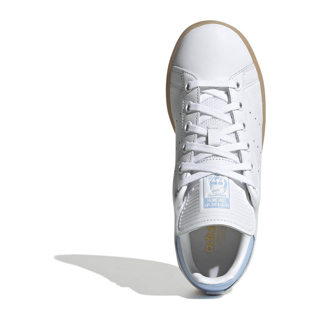 adidas Stan Smithsneakers wit/lichtblauw/gum