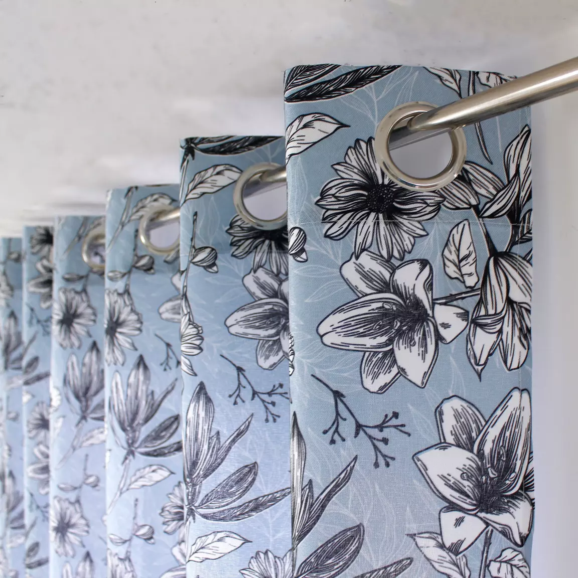 Rideau (135 x 240 cm) Lily Bleu