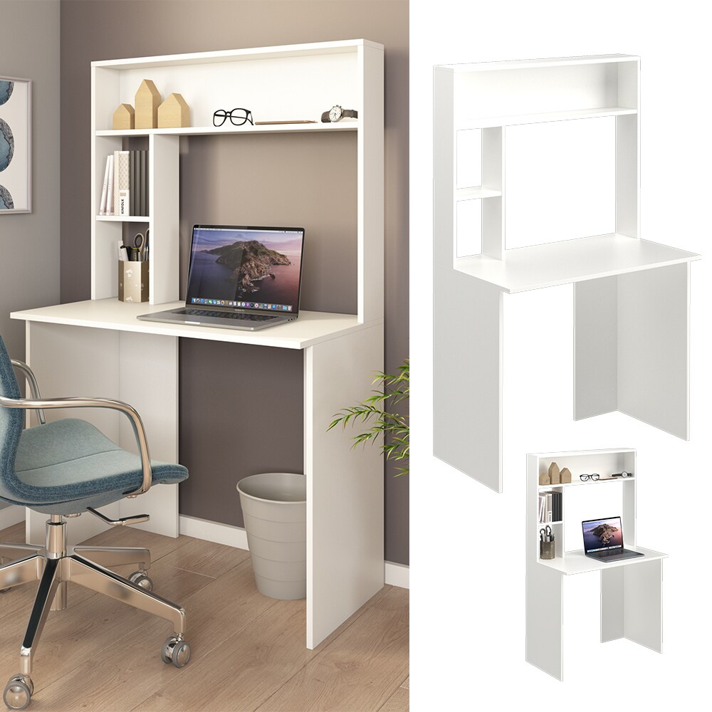 Vicco Schreibtisch Arbeitstisch Computertisch Albano PC-Tisch Ablagen Bürotisch
