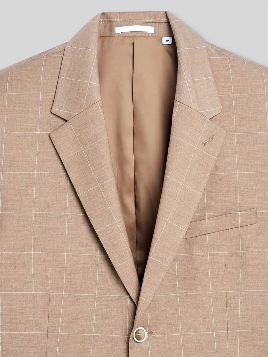 Veste coordonnable slim à carreaux