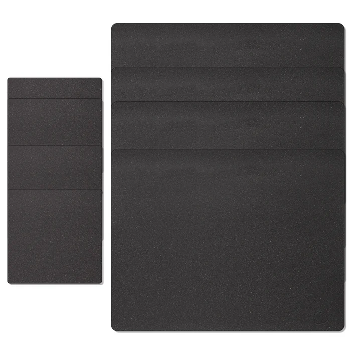 Lind DNA - Geschenkset Square L, Core meliert anthrazit (4 Tischsets   4 Glasuntersetzer)