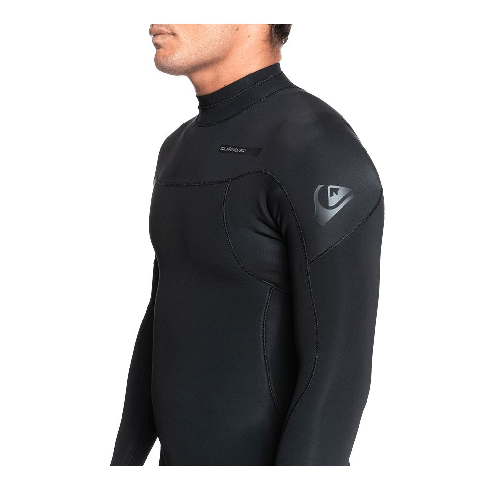 Quiksilver EVERYDAY SESSIONS BACK ZIP - Combinaison intégrale 3/2mm Homme black