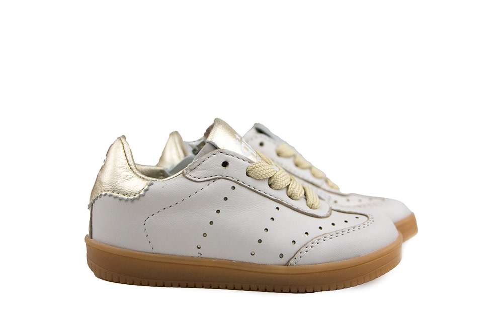 Pinocchio Sneaker Ivoor Goud Combi