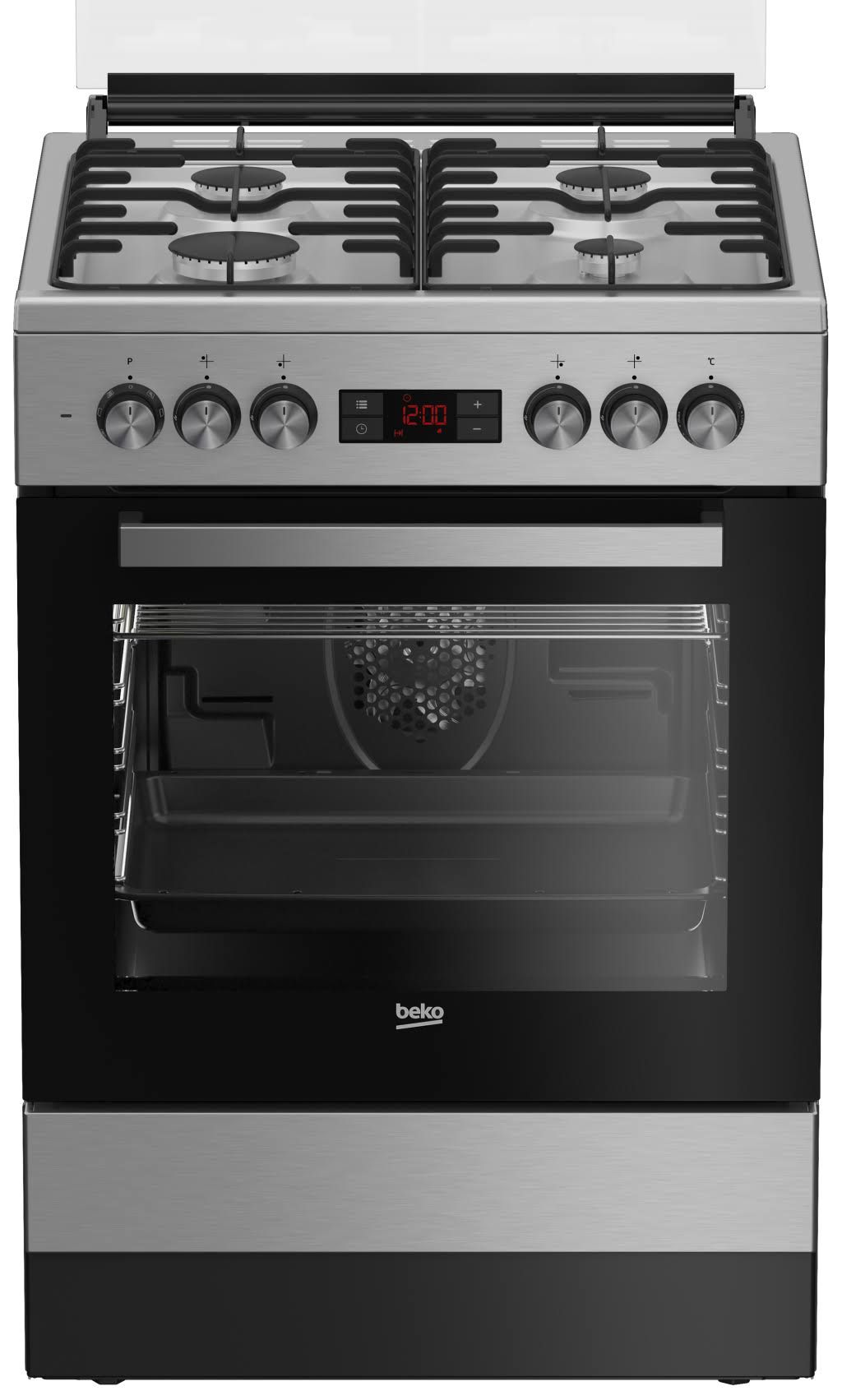 Beko Gas-Standherd »FSM62320DXS 7785882906« mit Teleskopauszug nachrüs