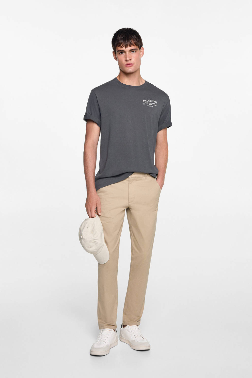 MANGO TEEN broek lichtbeige