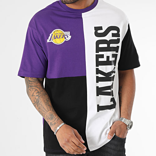 Tee Shirt NBA Cut And Sew Los Angeles Lakers 60357086 Violet Noir Blanc