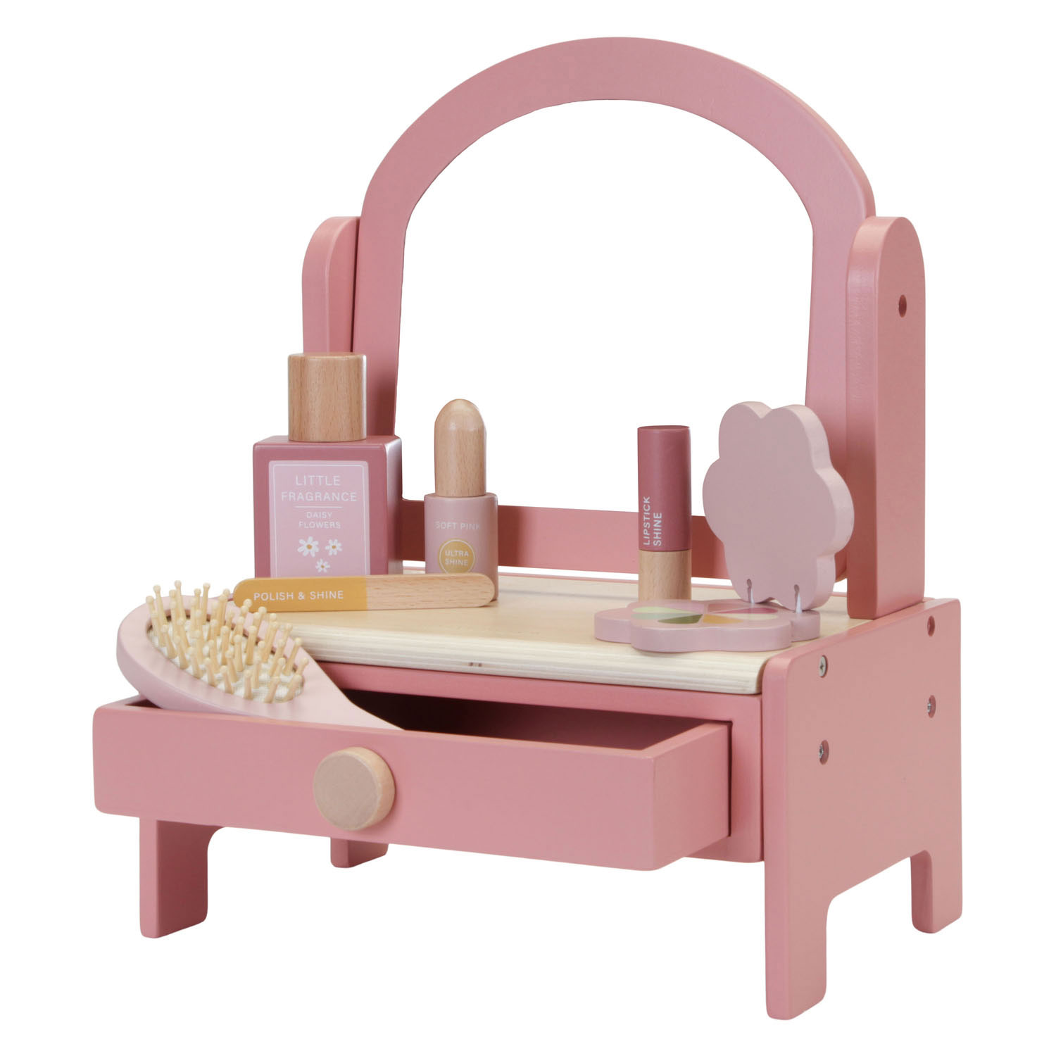 Little Dutch Houten Kaptafel Roze FSC