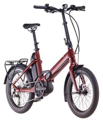 Vélo Pliant Électrique Cube Fold Hybrid 500 Shimano Tiagra 10V 500 Wh 20'' Rouge Merlot 2025