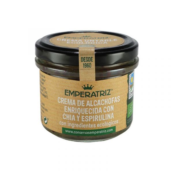 Pate-crema de Alcachofras com Chia e Spirulina Bio 110g