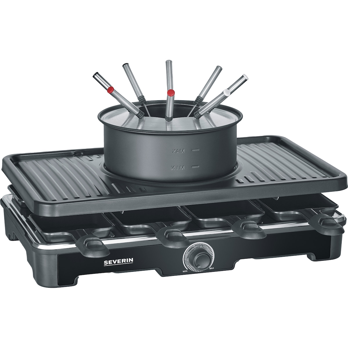 Severin raclette-fondue maskin RG 2347 (sort)
