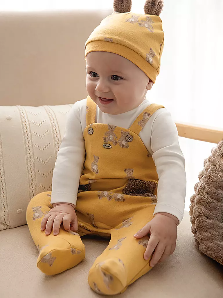 MAYORAL Baby Set 2-teilig Strampler und Haube gelb
