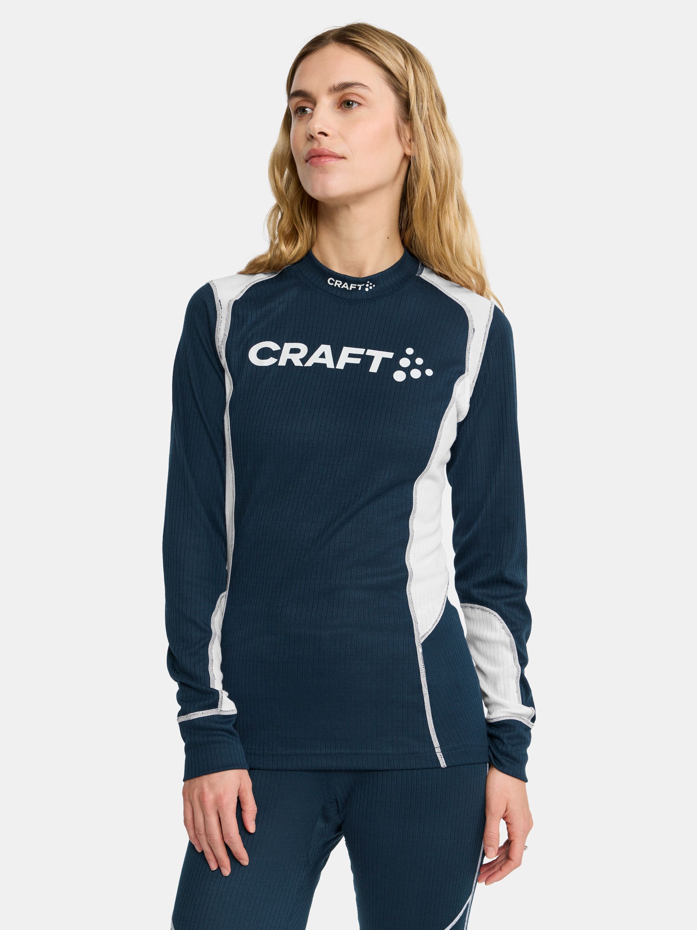 Craft Nor Baselayer Set Womens Blaze/White