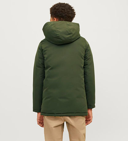 Jack & Jones Jacke - Noos - JjLoop Parka - Forest Nacht
