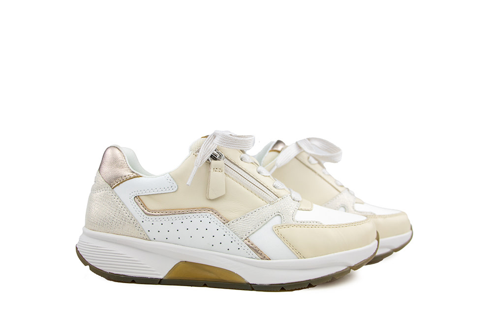 Gabor Rolling Soft Sneaker Weiss Panna