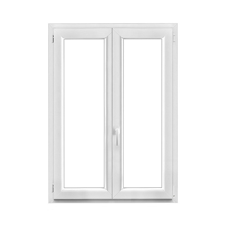 Fenêtre PVC 2 vantaux oscillo-battant GoodHome blanc - l.100 x h.135 cm