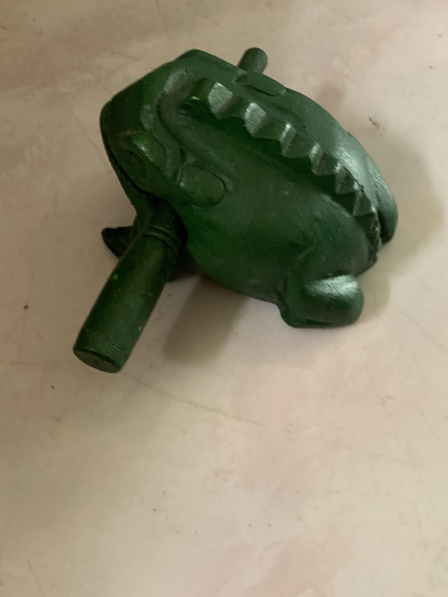 Klangfrosch, aus Regenbaumholz, grün, B 13 cm, T 8 cm, H 8 cm günstig bestellen