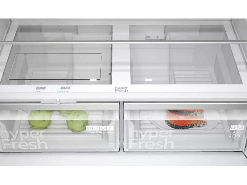 Siemens Foodcenter KF96NAXEA Schwarz Side by Side Kühlgerät
