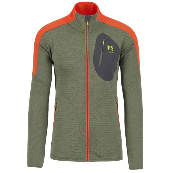 Veste polaire ski rando KARPOS PUEZ FLEECE THYME/SPICY ORNAGE