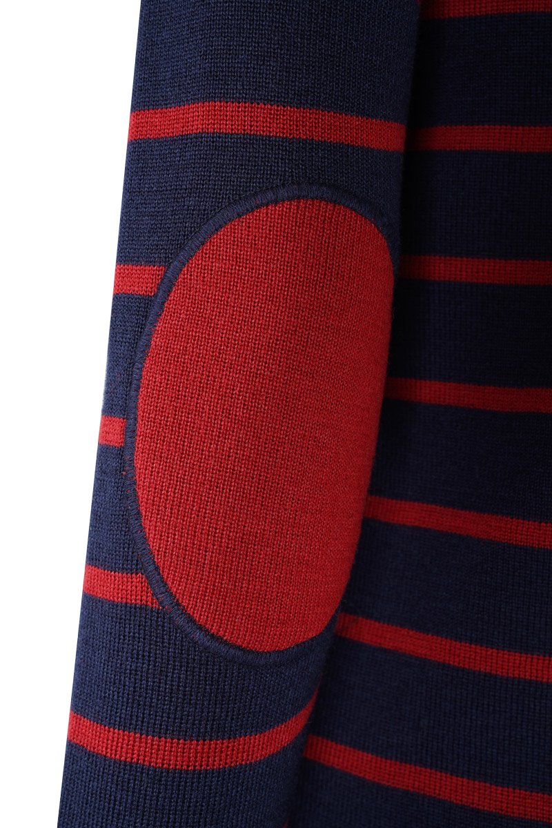Pull marin rayé - laine