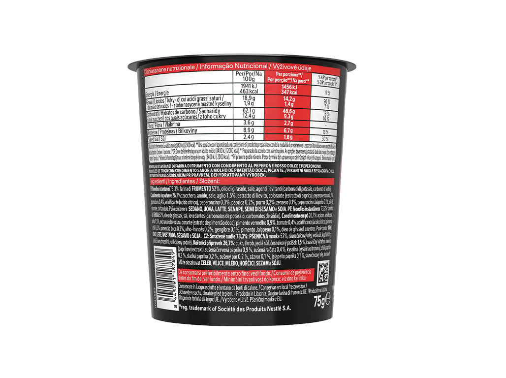NOODLES MAGGI SAUCY SWEET CHILI CUP 75G