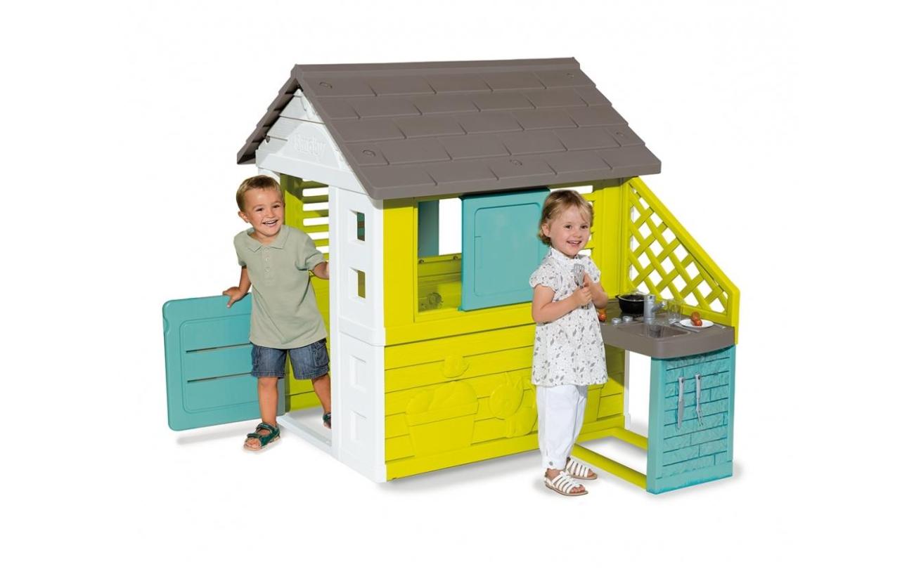 Smoby Pretty huis met buitenkeuken