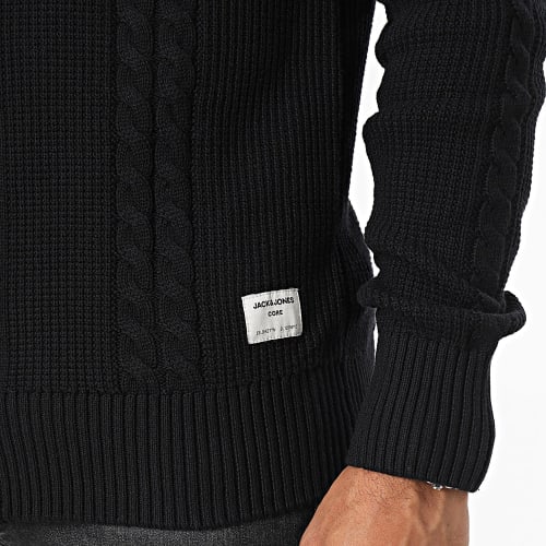 Cardigan Cogrid Cable Noir