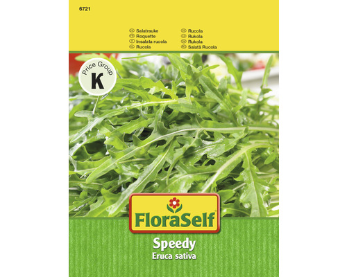 Rucola 'Speedy' FloraZelfbestuivende zaden, slazaad