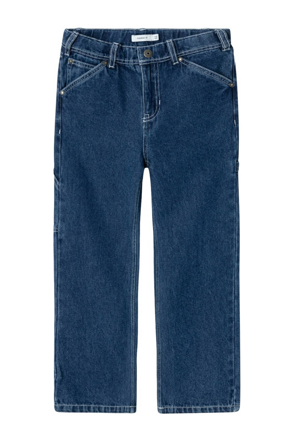 NAME IT straight leg jeans NKMRYAN dark blue denim strong