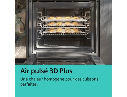 SIEMENS - Four encastrable EcoClean HB554AER3F, iQ300, Air pulsé 3D Plus