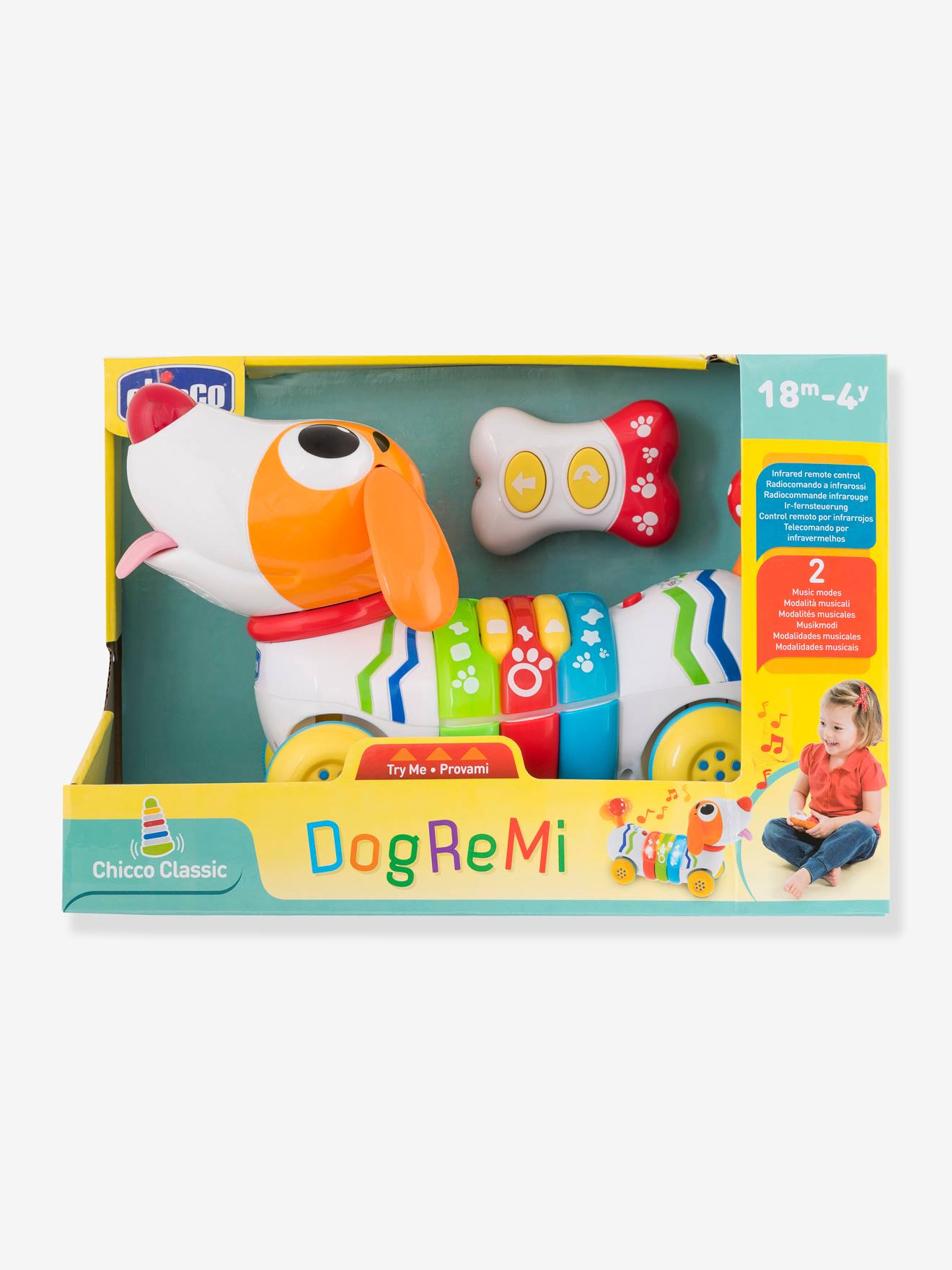 Filhote de cachorro Chicco branco RéMi