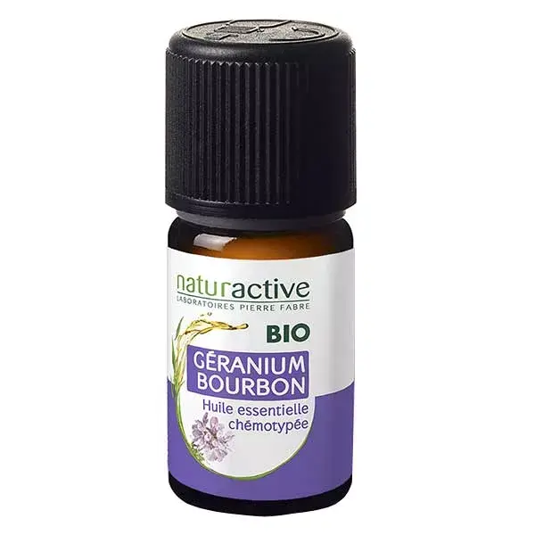 Óleo Essencial de Gerânio Bourbon Orgânico Naturaactive 5ml