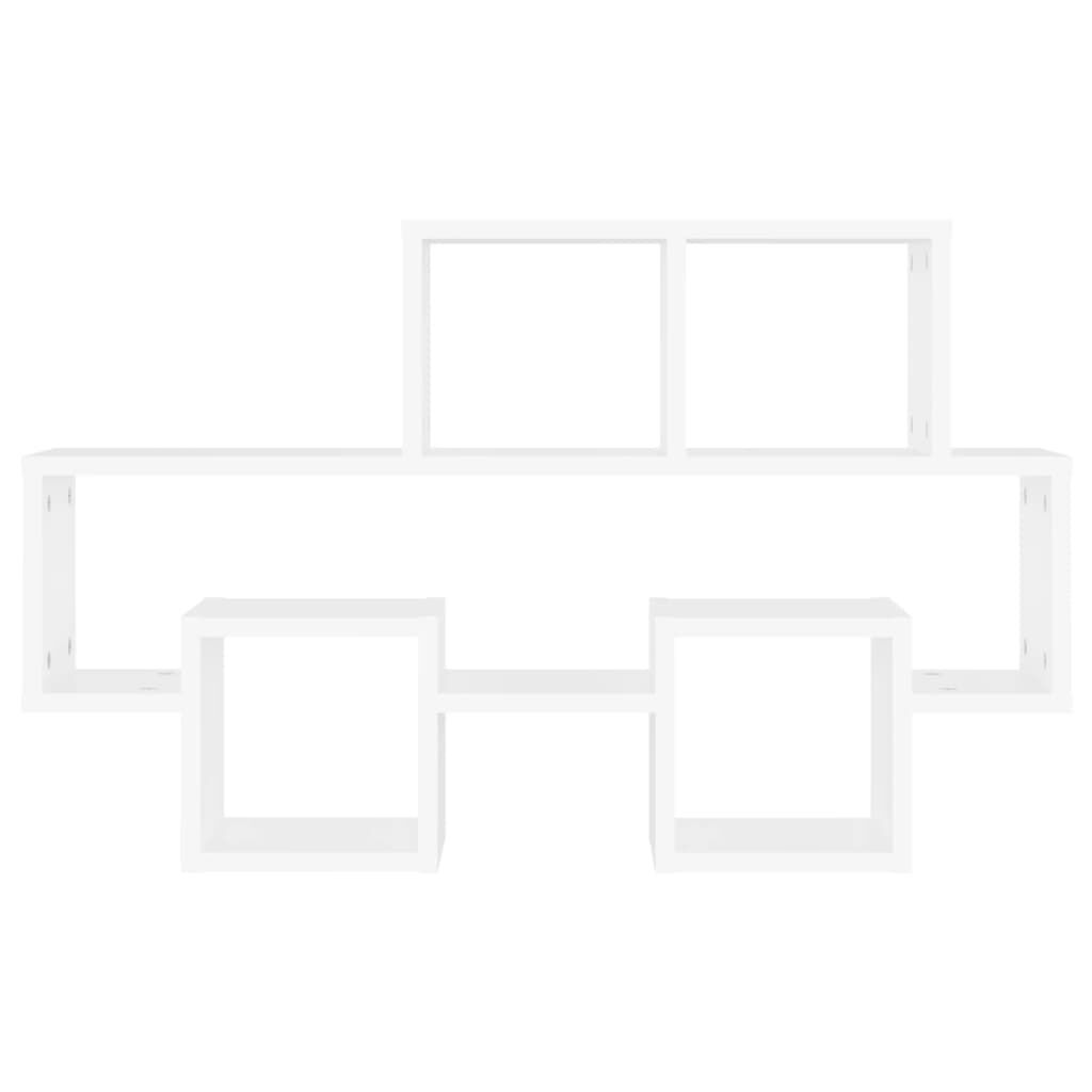 vidaXL Autowandplank Wit 82x15x51 cm